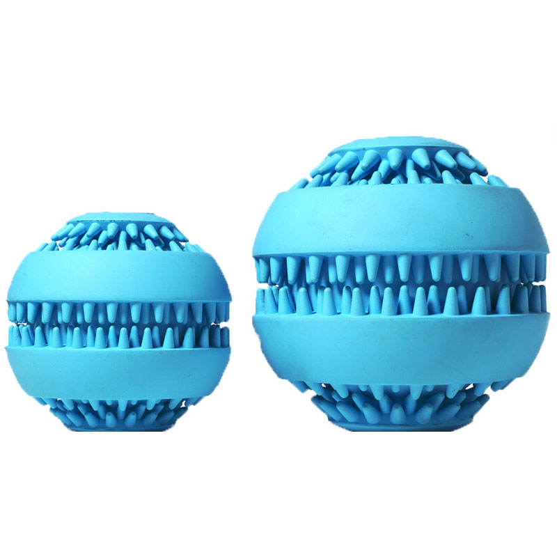 Pet Ball Natural Rubber Teeth Cleaning Small Medium Puzzle IQ Leakage Food Dog Toy Ball